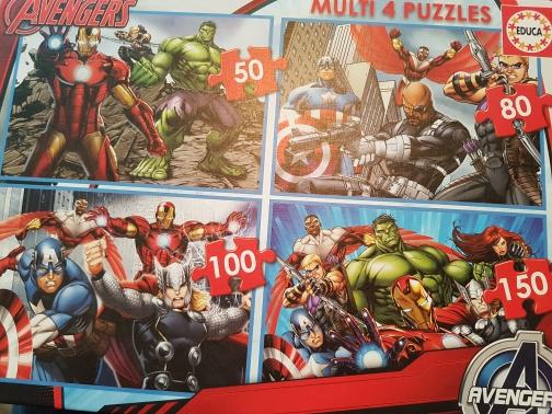 מולטי פאזל 4 באחד Avengers    