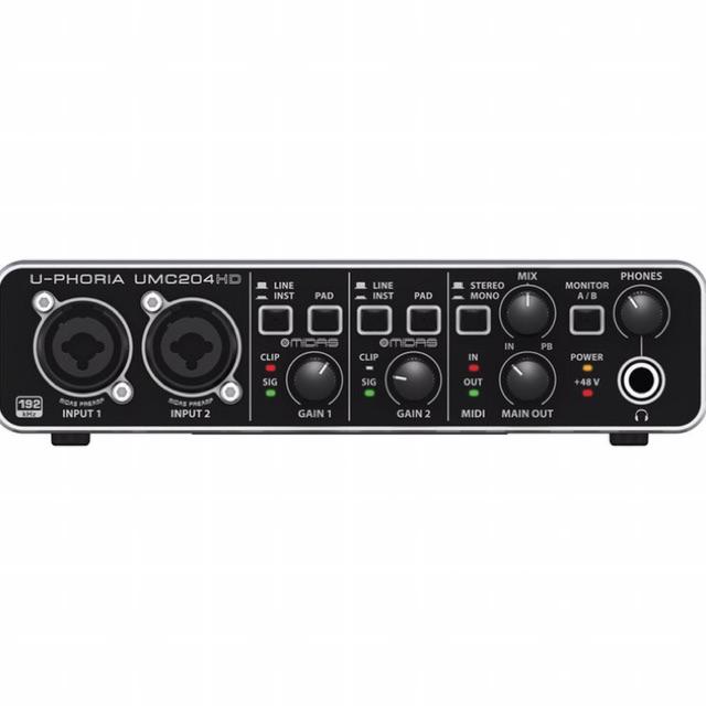 כרטיס קול Behringer Umc 204HD