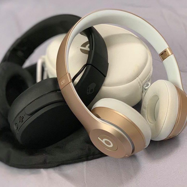 אוזניות ביטס סולו בזהב/אוזניות skullcandy