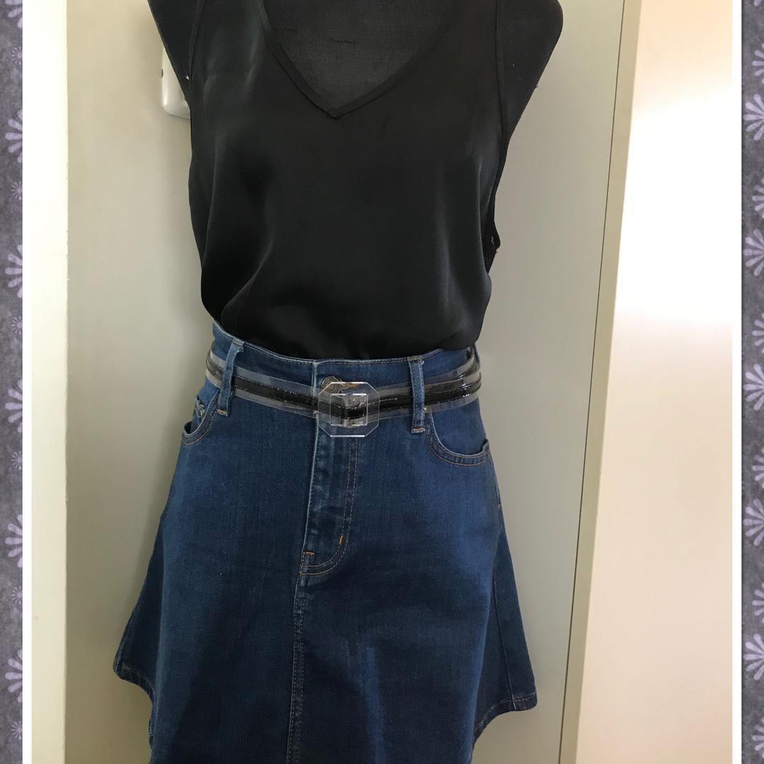חולצה שחורה תחרה מידה Xs-s