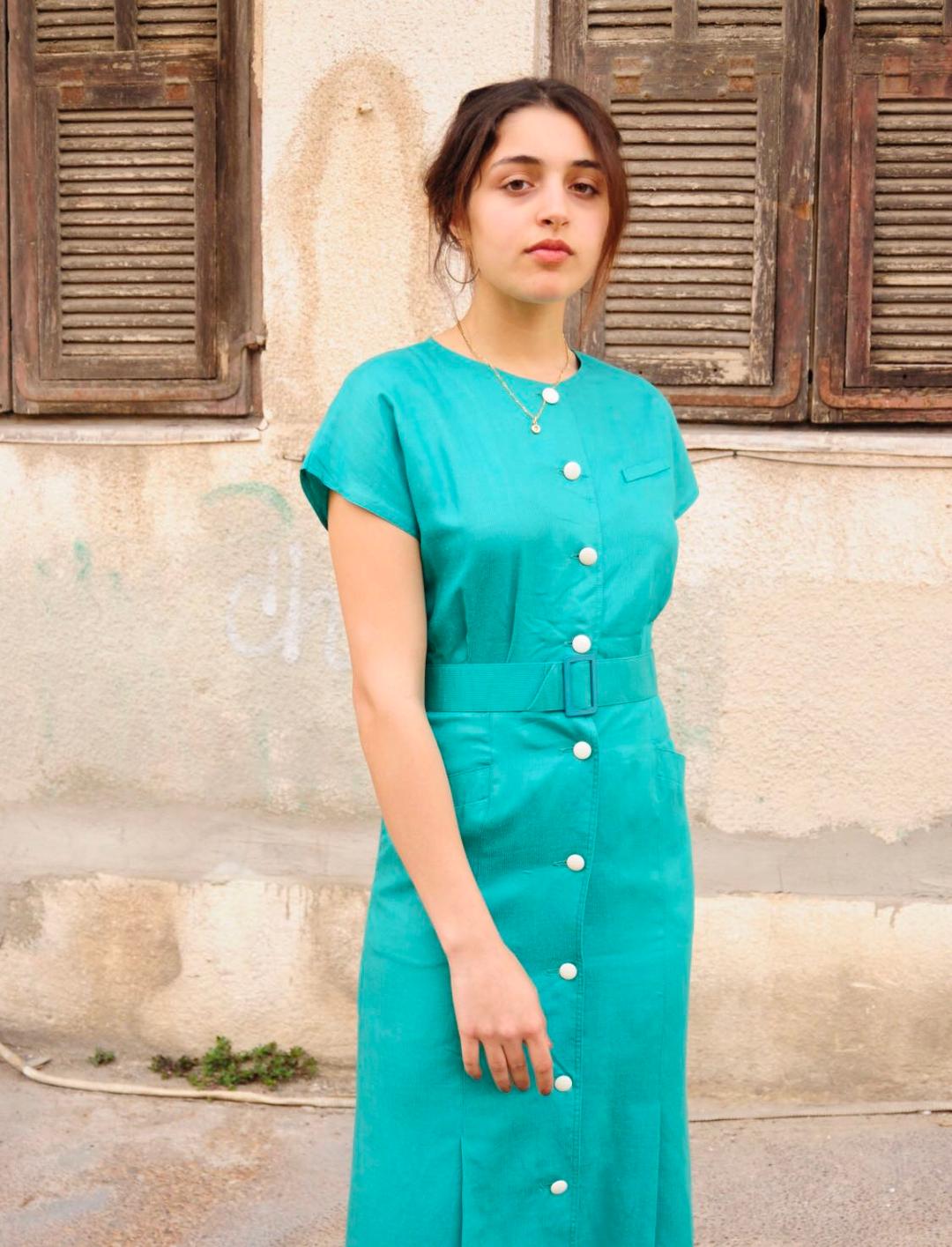 Japanese green dress
