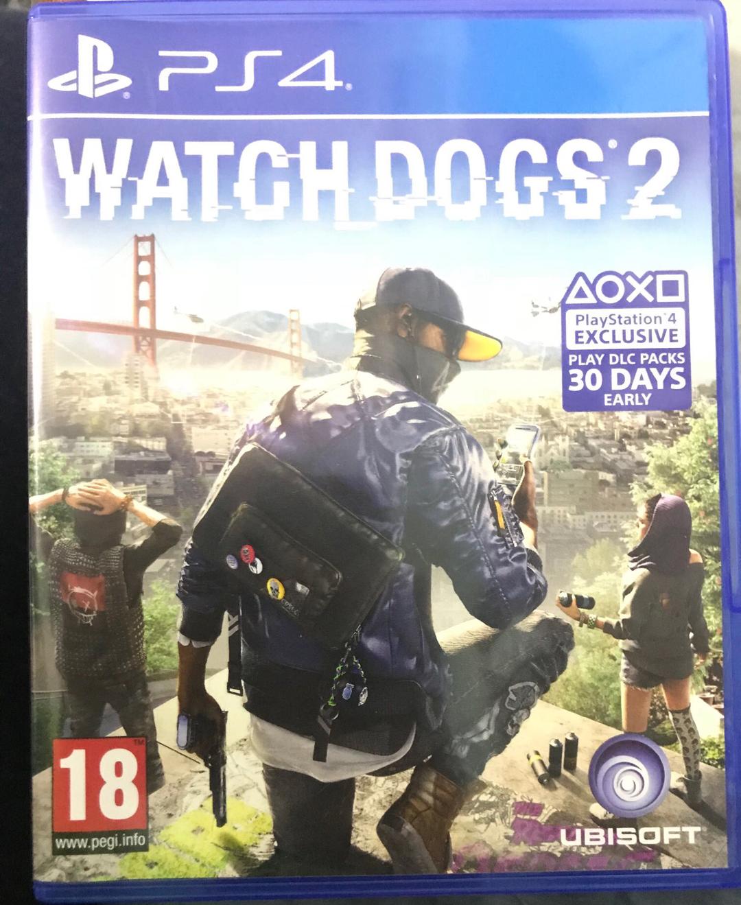 משחק watch dogs 2 ps4 חדש 