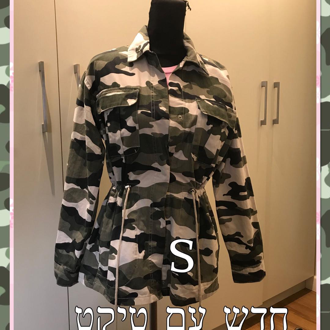 למכירה ז’קט אביבי דק חדש עם טיקט מידה s