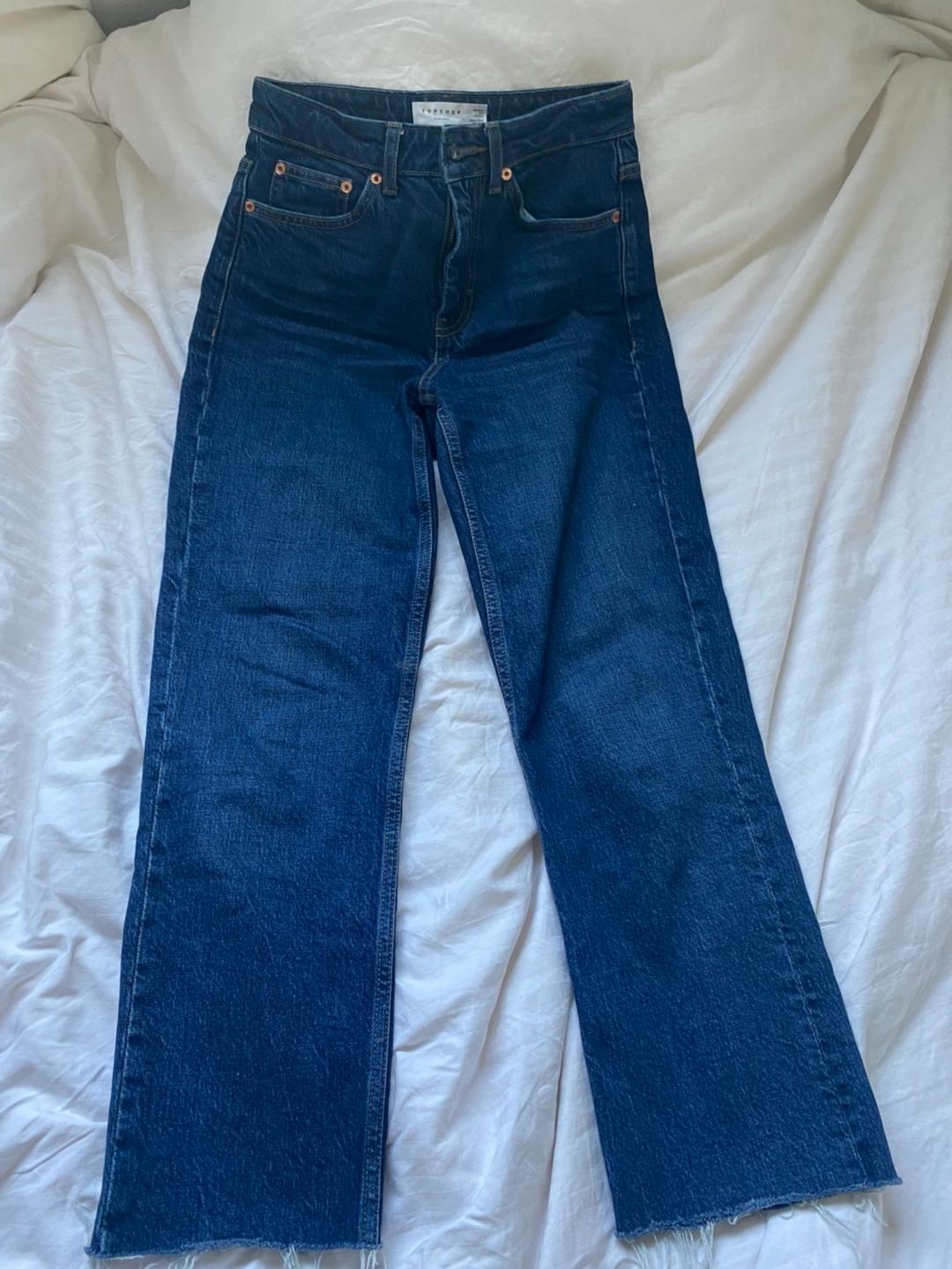 גינס גזרת straight  Topshop  W25 L32