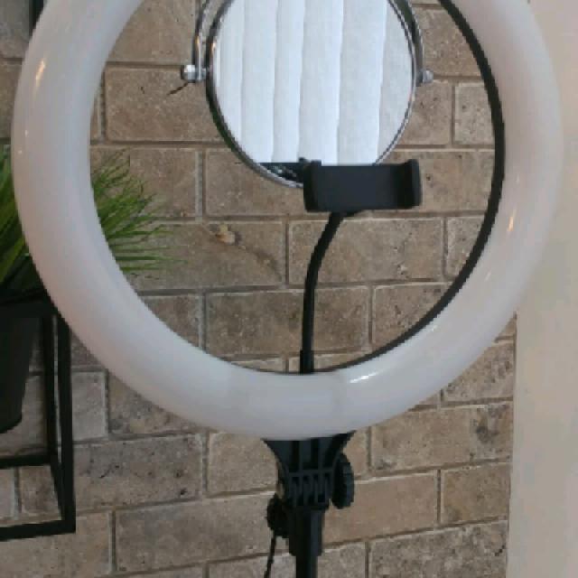 רינג לייט מקצועי גדול 38 ס"מ 40W+חצובה+שלט בלוטוס!