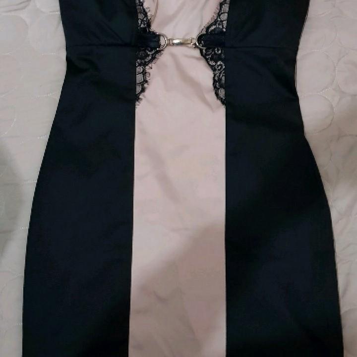 שמלת ערב סטרפלס מיני מהממת מידה s/m 