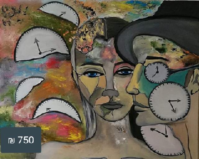 יצירה יחודית ומקורית ,צבעי שמן גודל :100:80