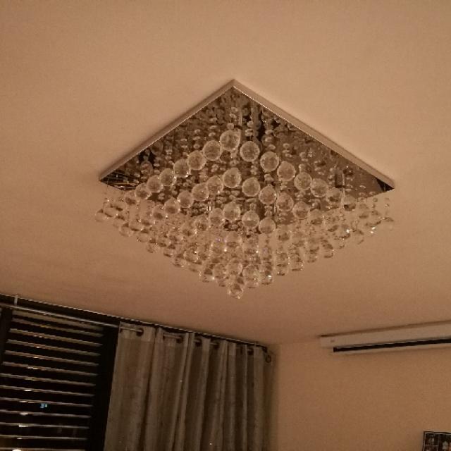 מנורת סלון קריסטלים