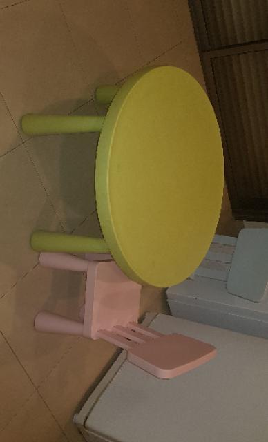 שולחן וכסאות מפלסטיק לילדים
