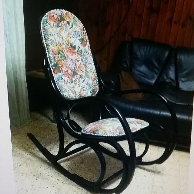 כסא נדנדה וינטג פרחים